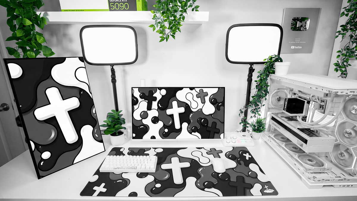 Black Splash Mousepad - Elevate Culture