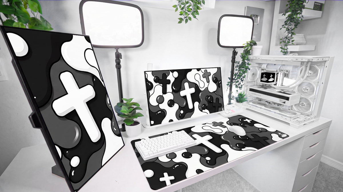 Black Splash Mousepad - Elevate Culture
