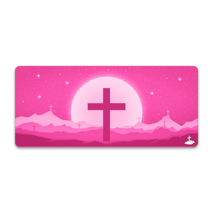 Pink Cross Mousepad