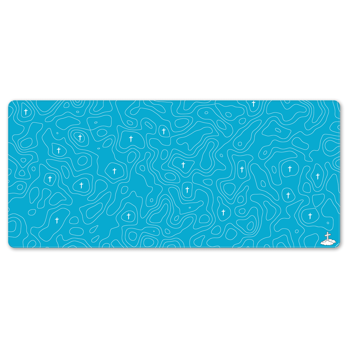 Topo Blue Mousepad - Elevate Culture
