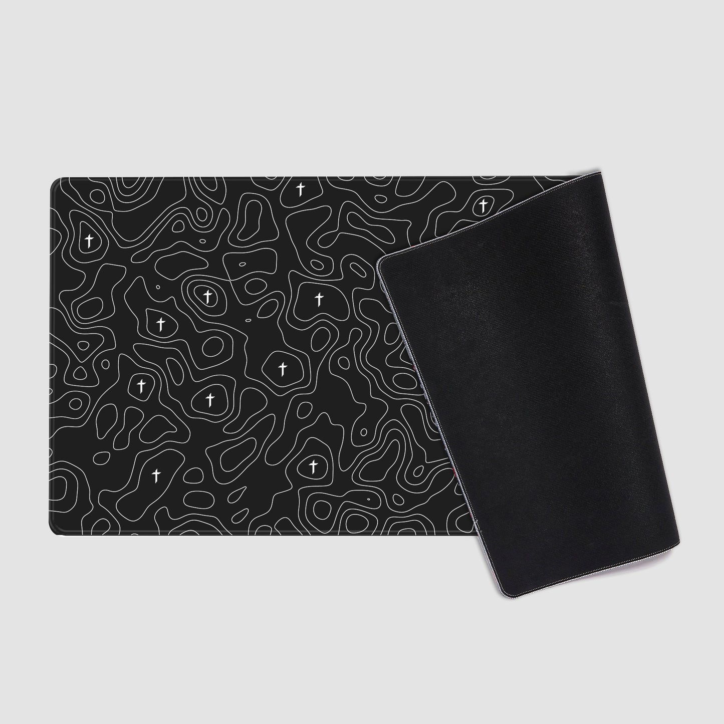 Topo Black Mousepad