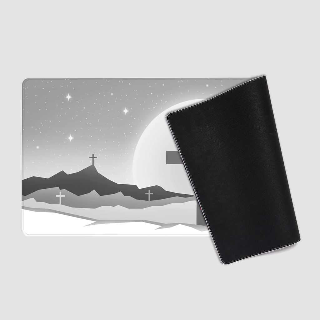 Cross White Mousepad