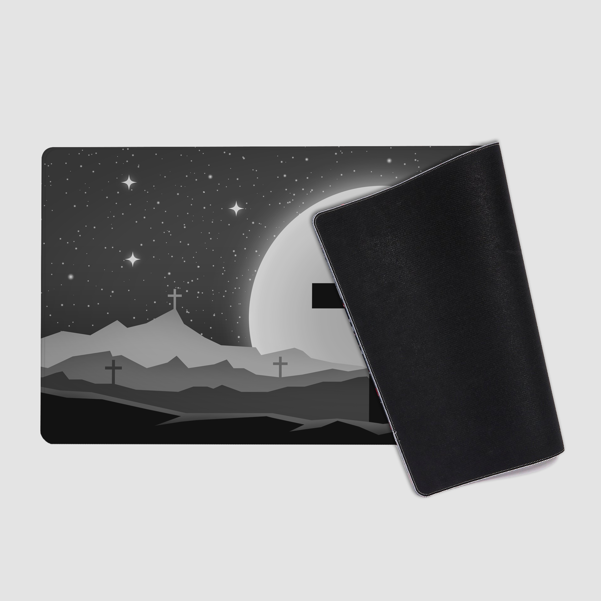 Cross Black Mousepad