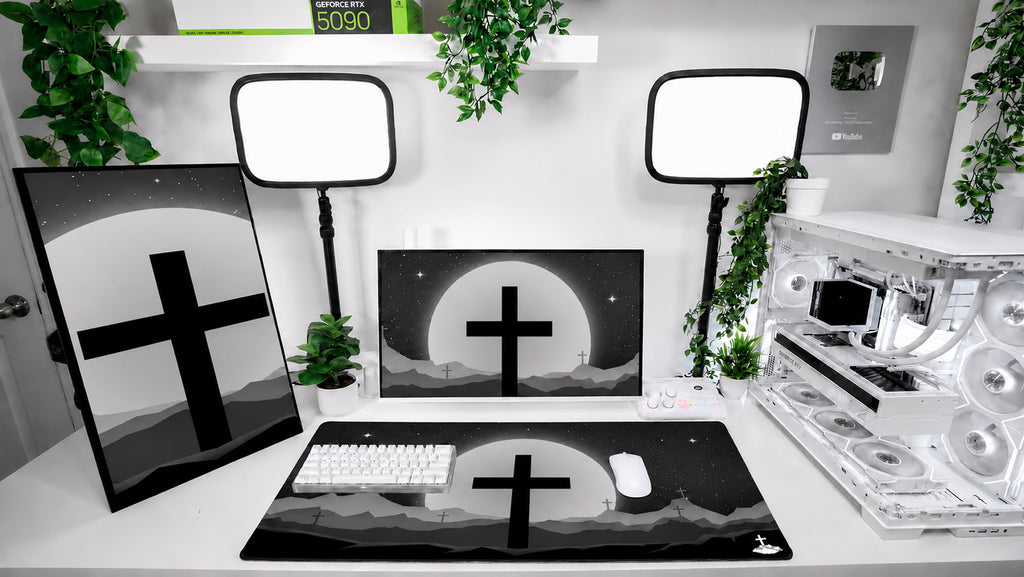 Cross Black Mousepad
