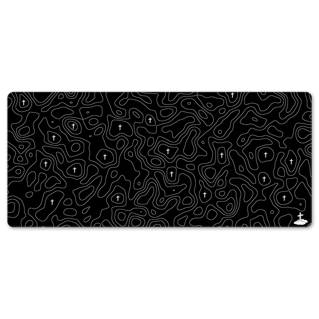 Topo Black Mousepad