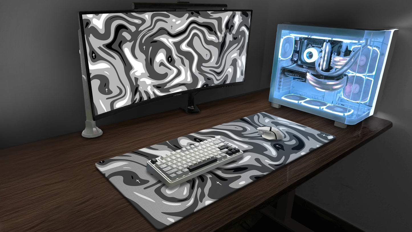 Black Liquid Mousepad