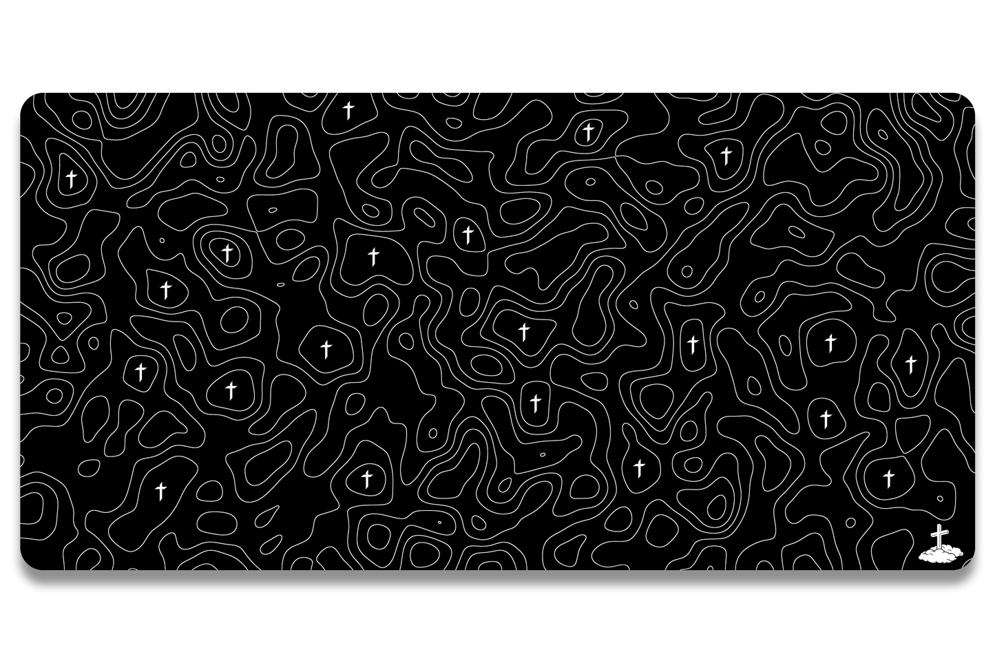 Topo Black Mousepad