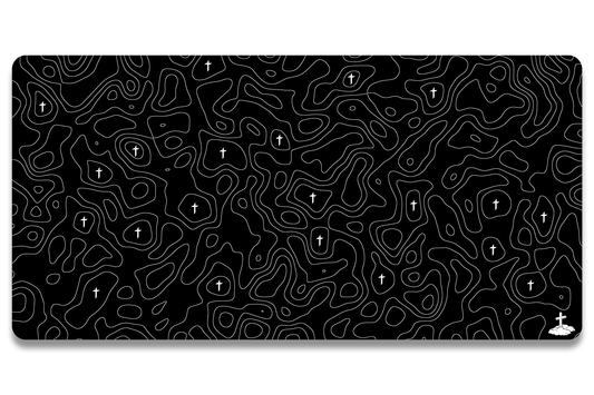 Topo Black Mousepad
