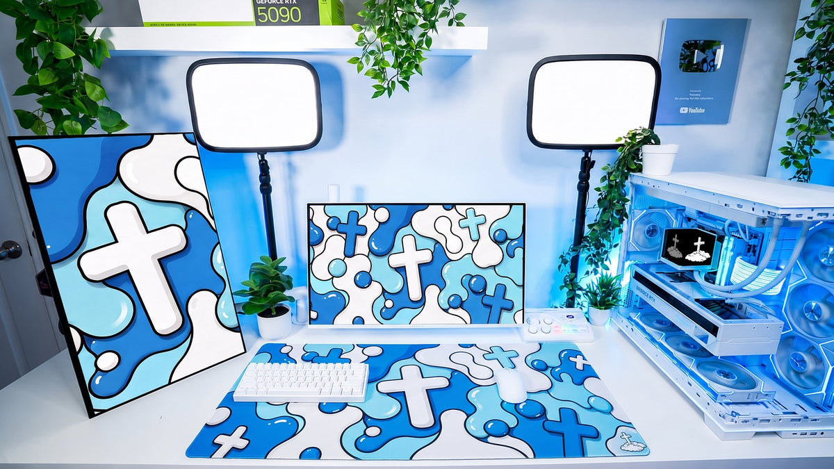 Blue Splash Mousepad - Elevate Culture