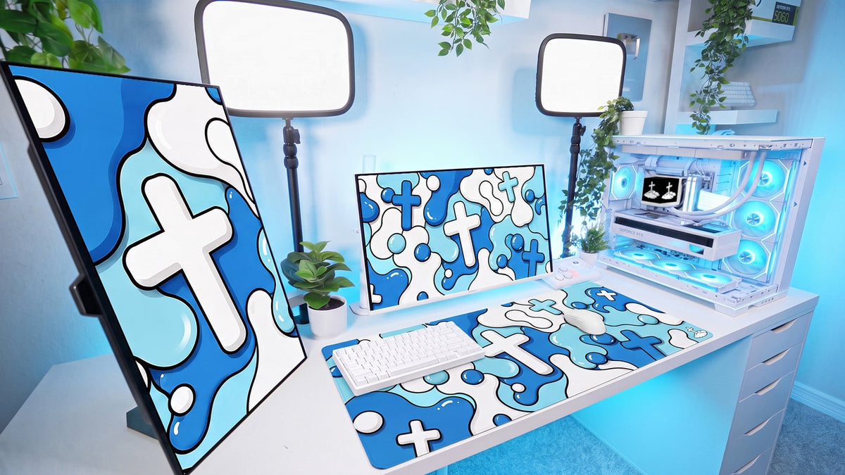 Blue Splash Mousepad - Elevate Culture