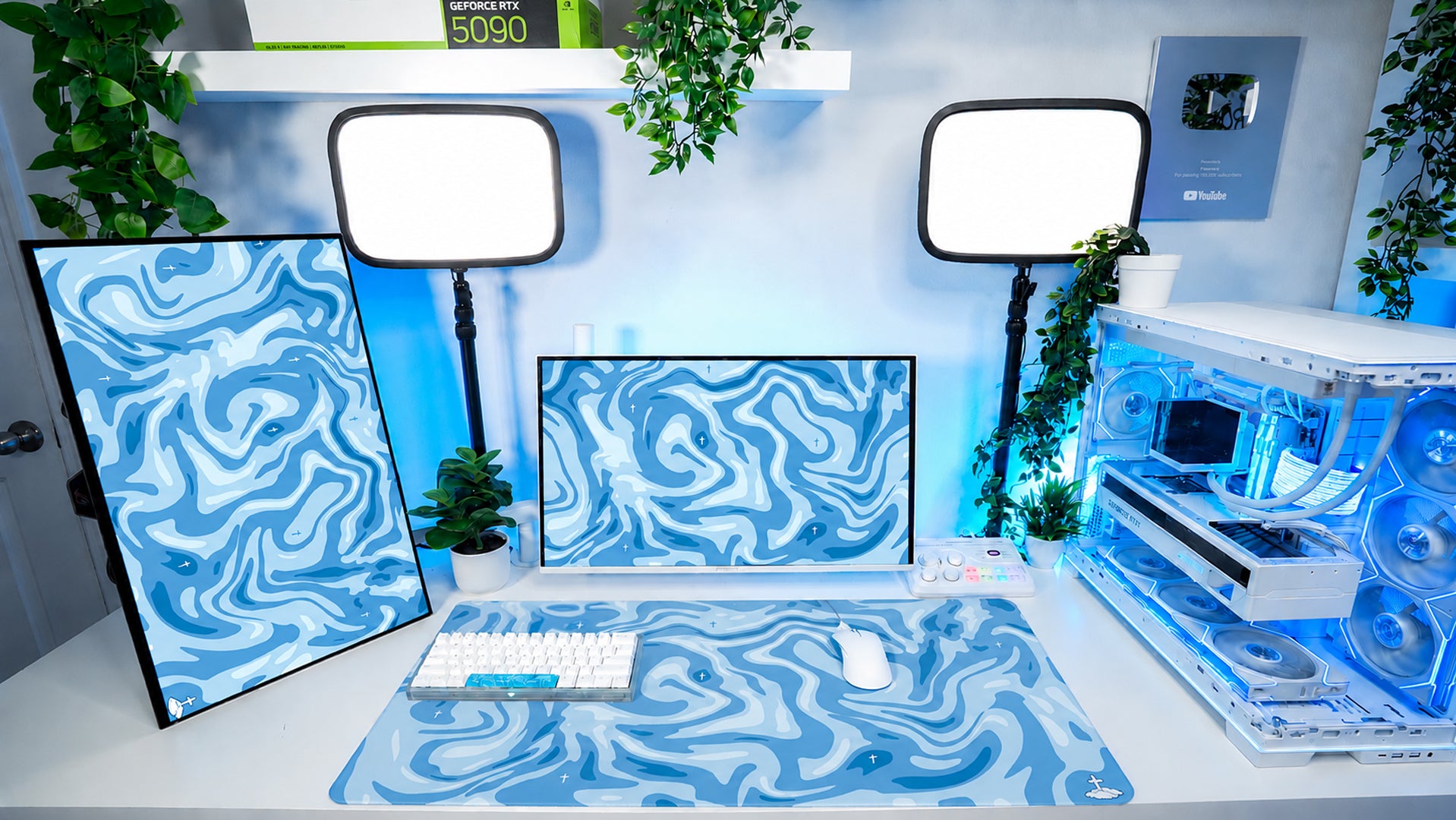 Liquid Blue Mousepad