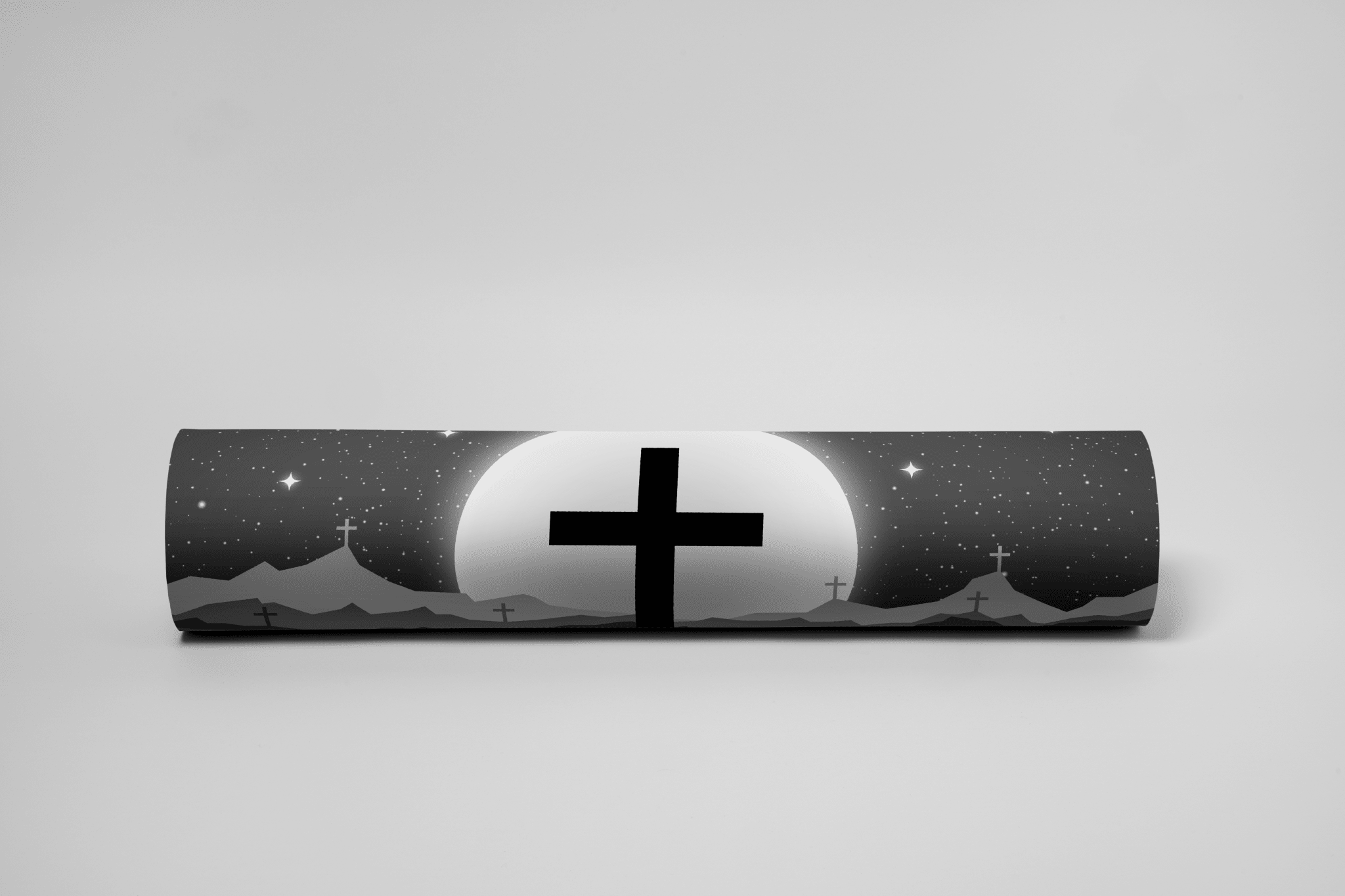 Cross Black Mousepad - Elevate Culture