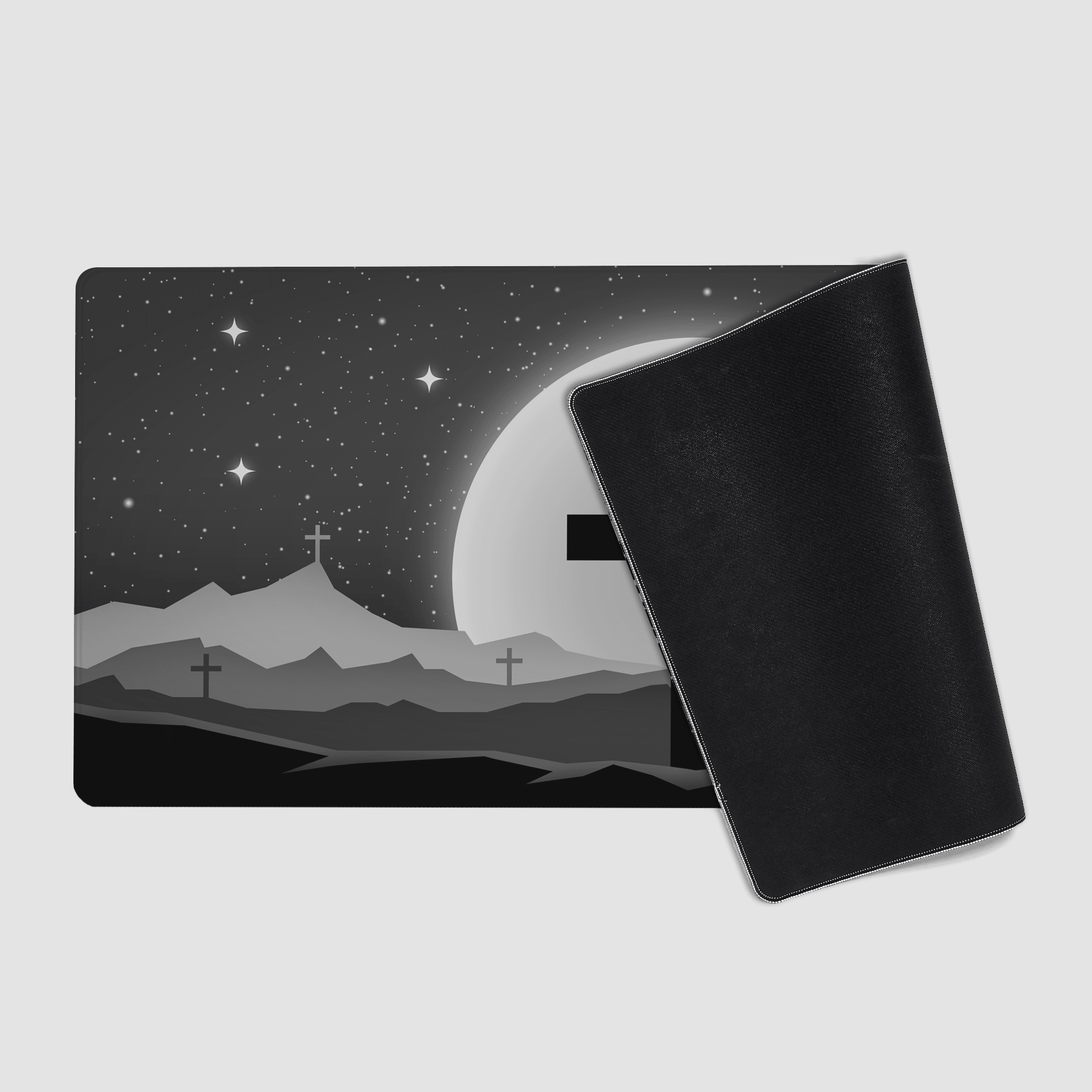 Cross Black Mousepad - Elevate Culture