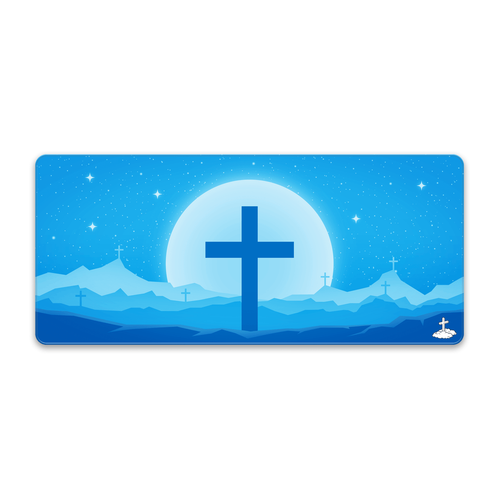 Cross Blue Mousepad - Elevate Culture
