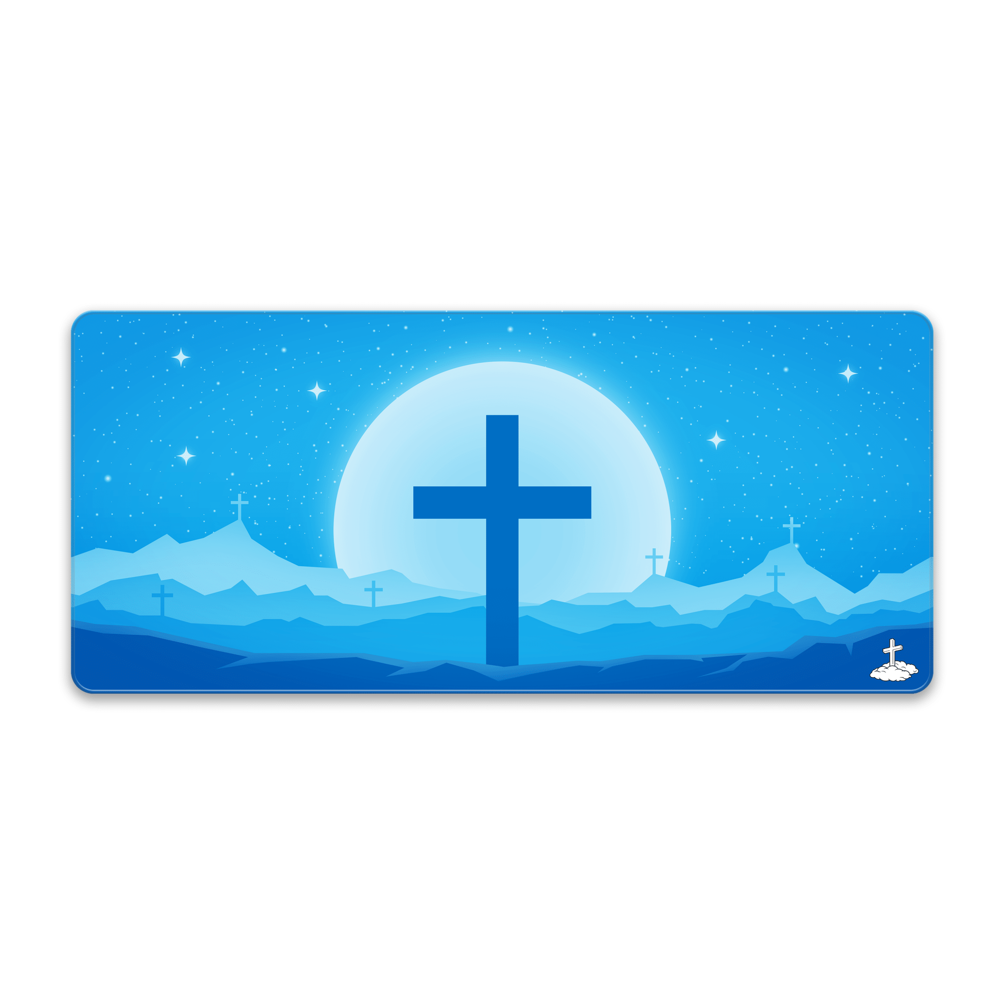 Cross Blue Mousepad - Elevate Culture