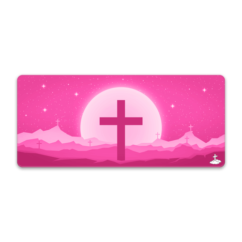 Cross Pink Mousepad - Elevate Culture