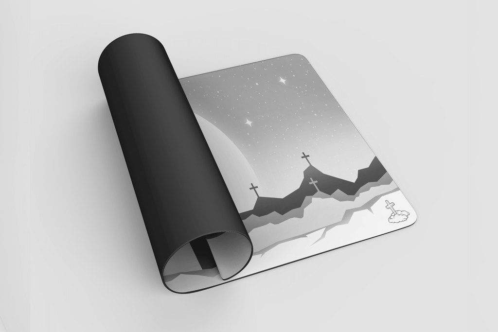 Cross White Mousepad - Elevate Culture