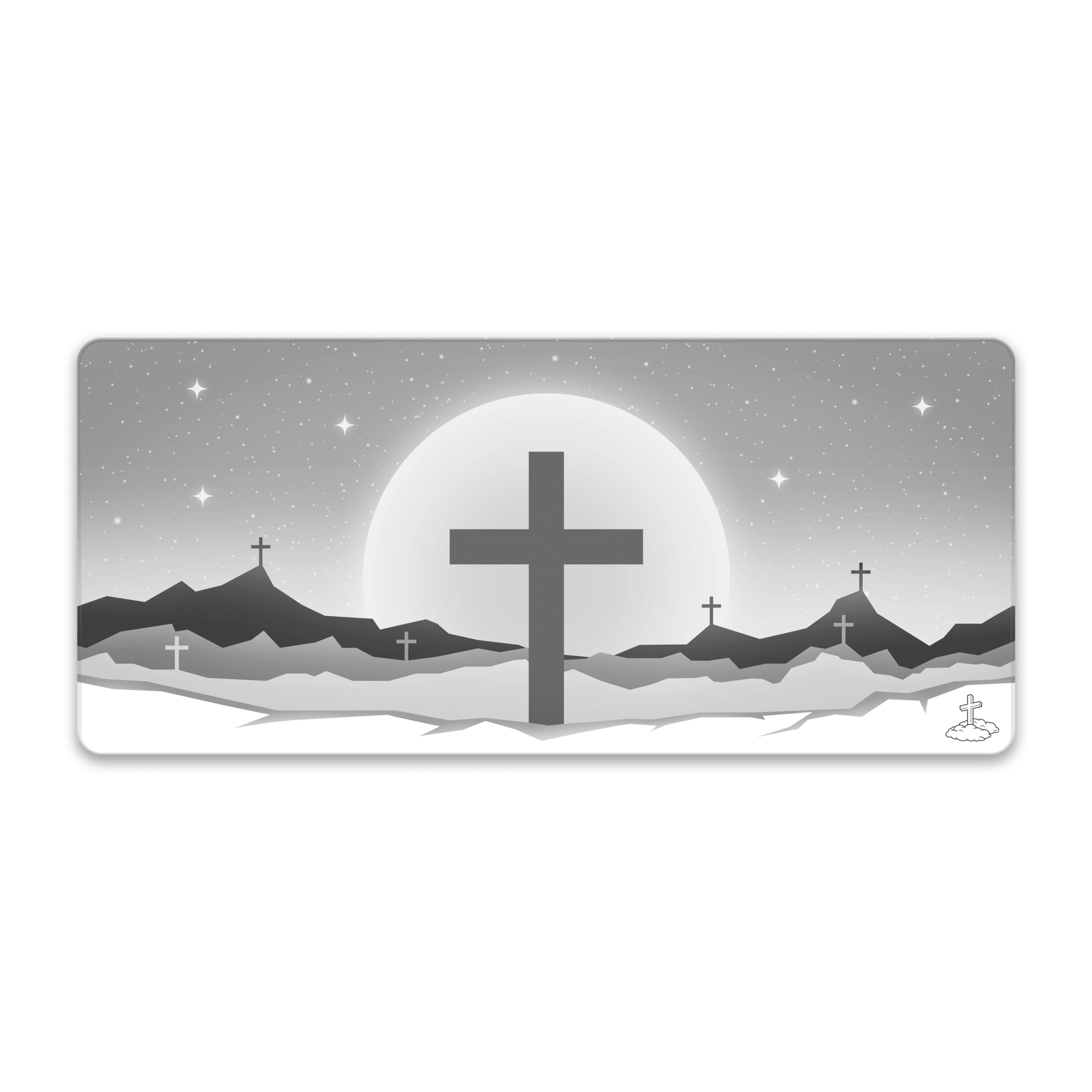 Cross White Mousepad - Elevate Culture