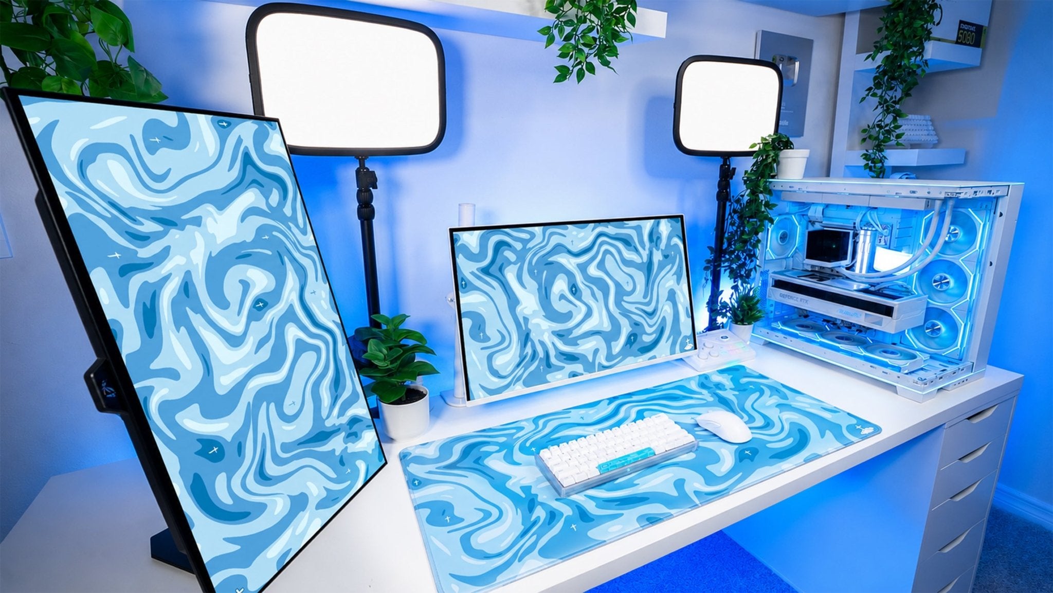 Liquid Blue Mousepad - Elevate Culture