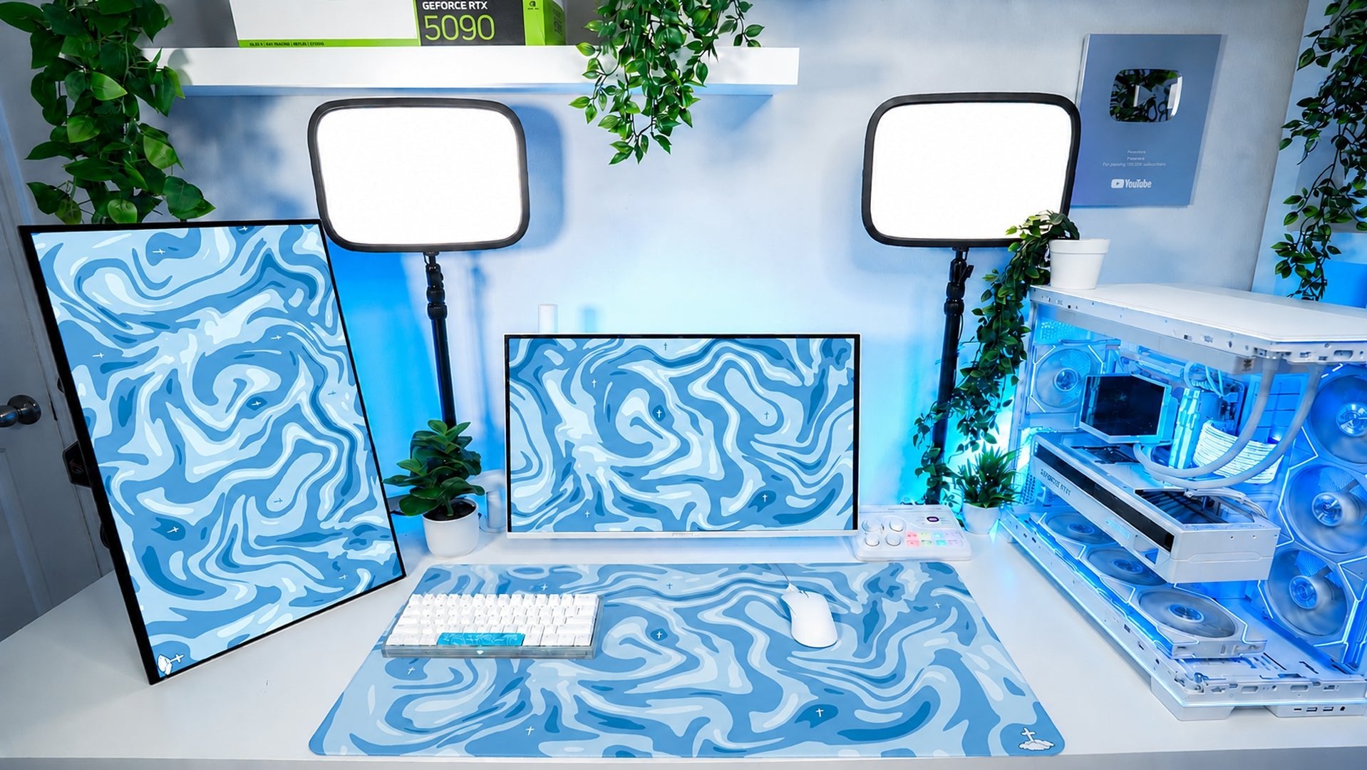 Liquid Blue Mousepad - Elevate Culture