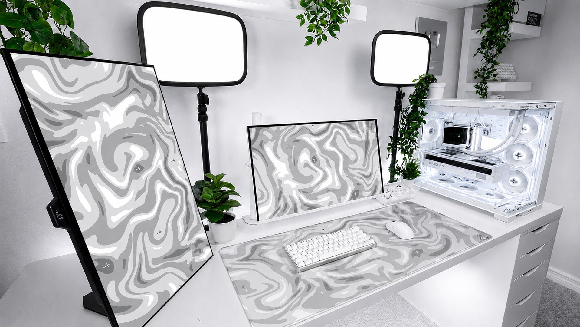 Liquid White Mousepad - Elevate Culture