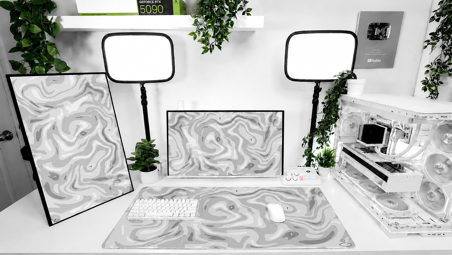 Liquid White Mousepad - Elevate Culture