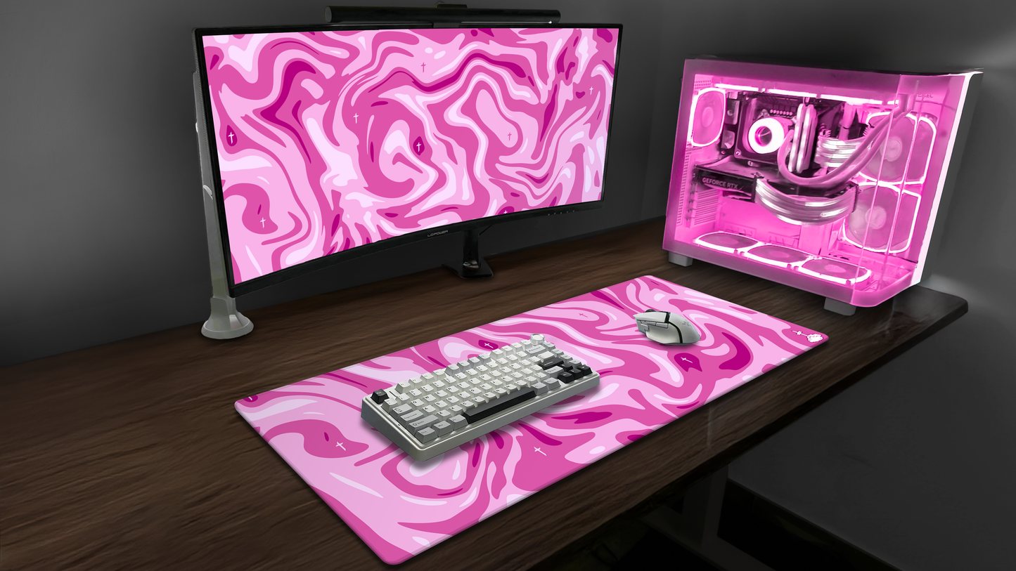 Liquid Pink Mousepad