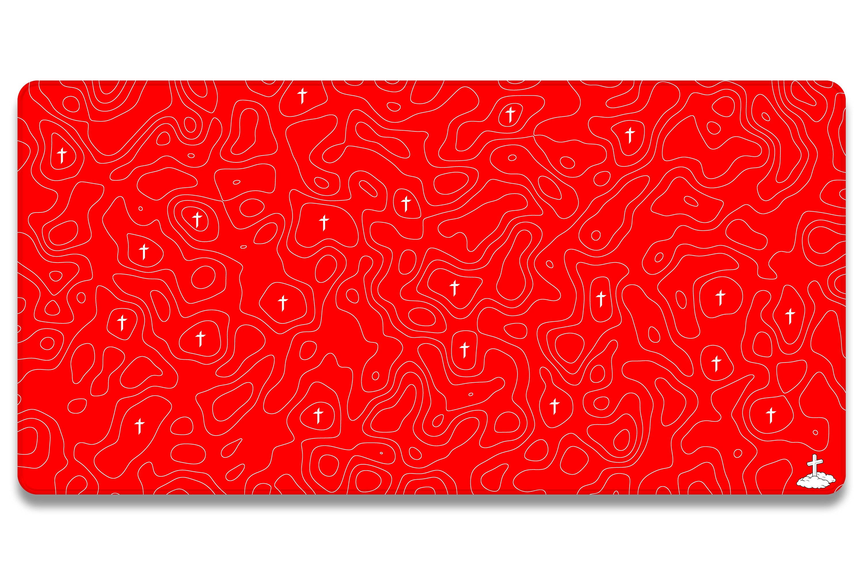 Topo Red Mousepad β Elevate Culture