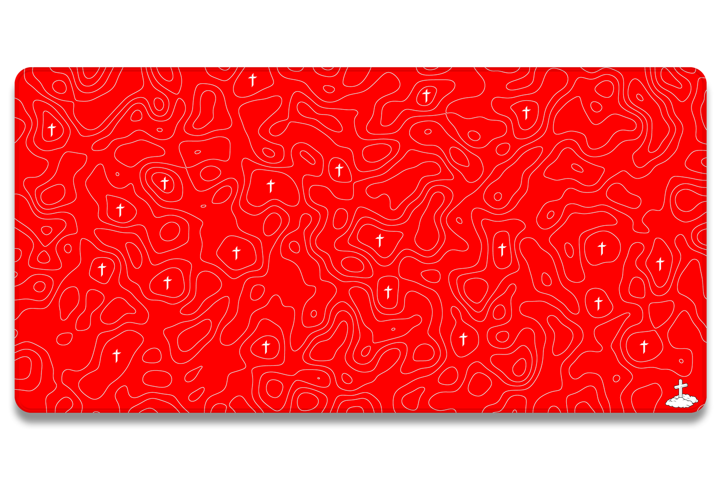 Topo Red Mousepad