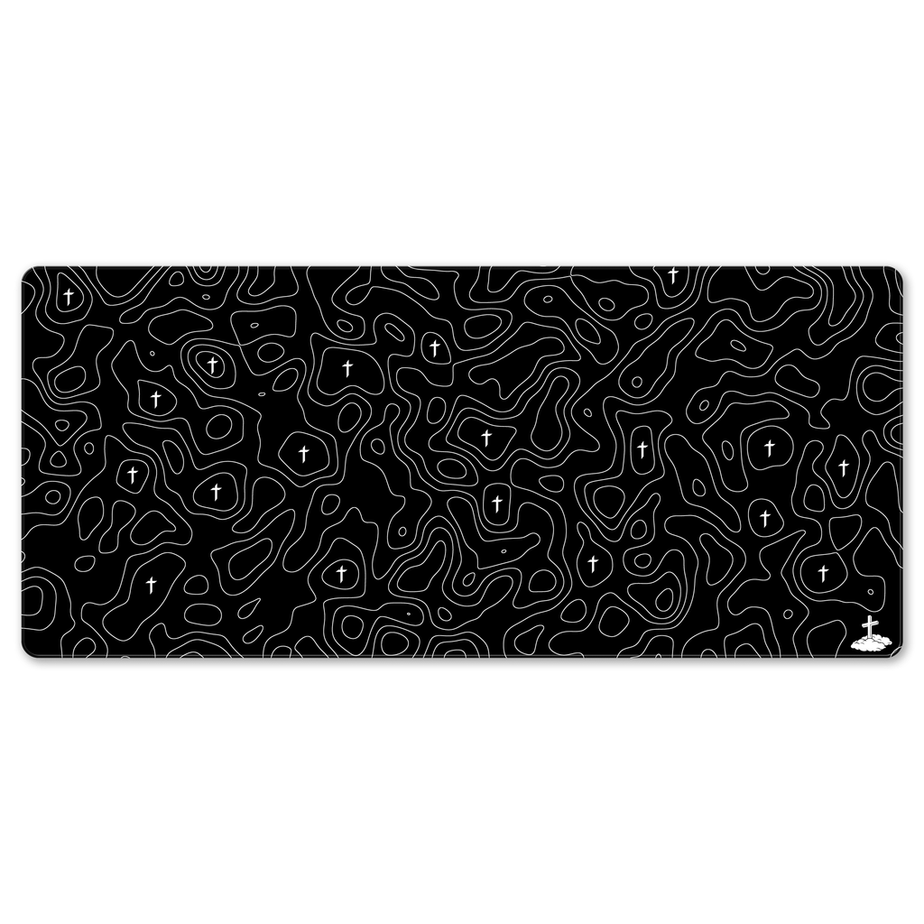 Topo Black Mousepad - Elevate Culture
