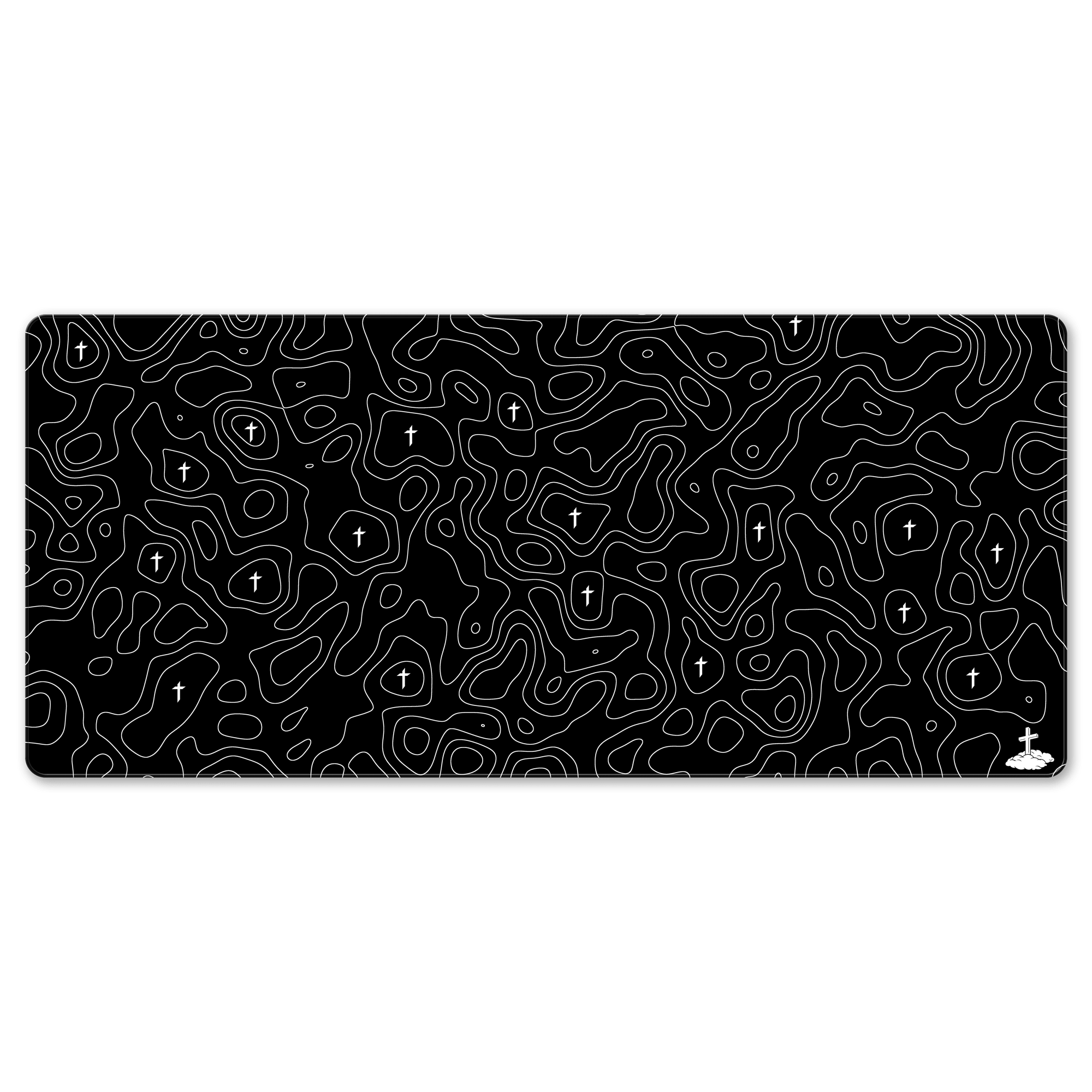 Topo Black Mousepad - Elevate Culture