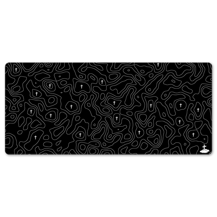 Black Topo Mousepad