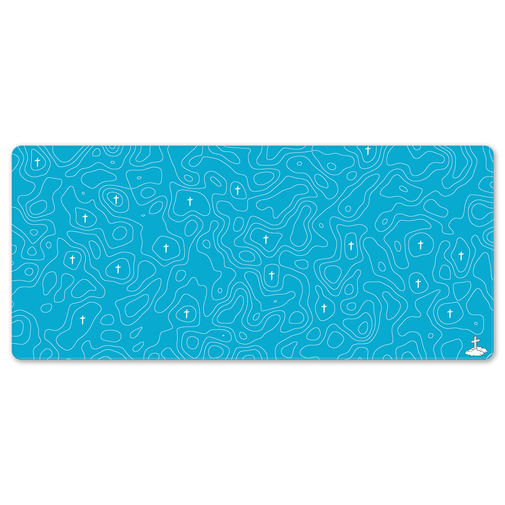 Topo Blue Mousepad - Elevate Culture