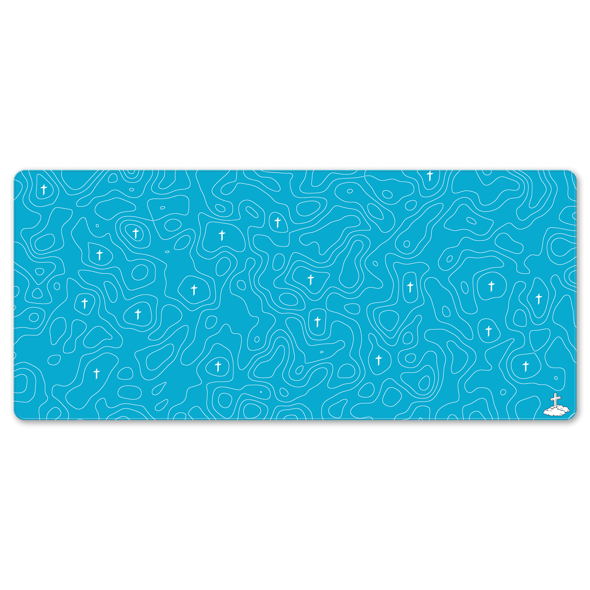 Topo Blue Mousepad - Elevate Culture