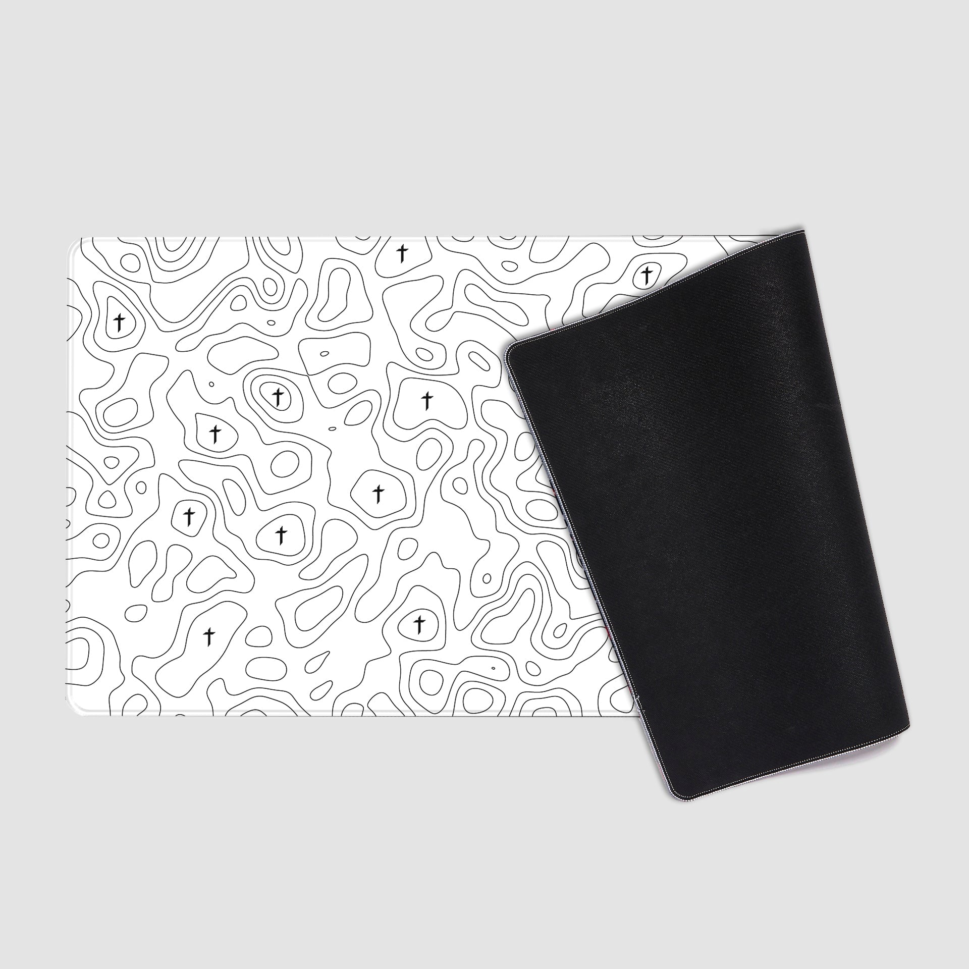 White Topo Mousepad - Elevate Culture
