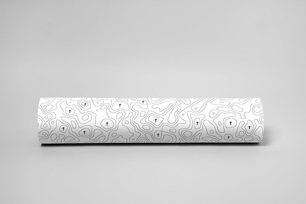 White Topo Mousepad - Elevate Culture